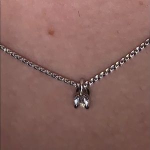 Real diamond necklace 14k chain .3 pendant